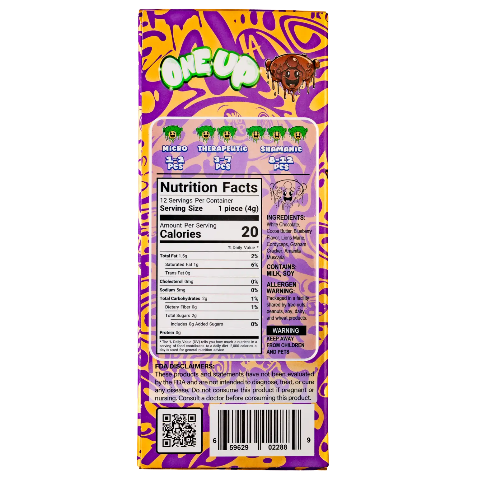 Blueberry Cheesecake One Up Mushroom Bar