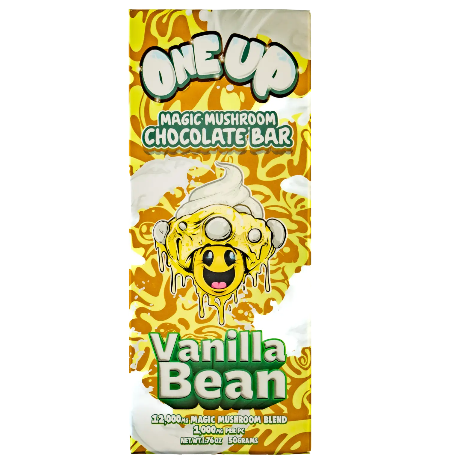 One Up Vanilla Bean Mushroom Chocolate Bar